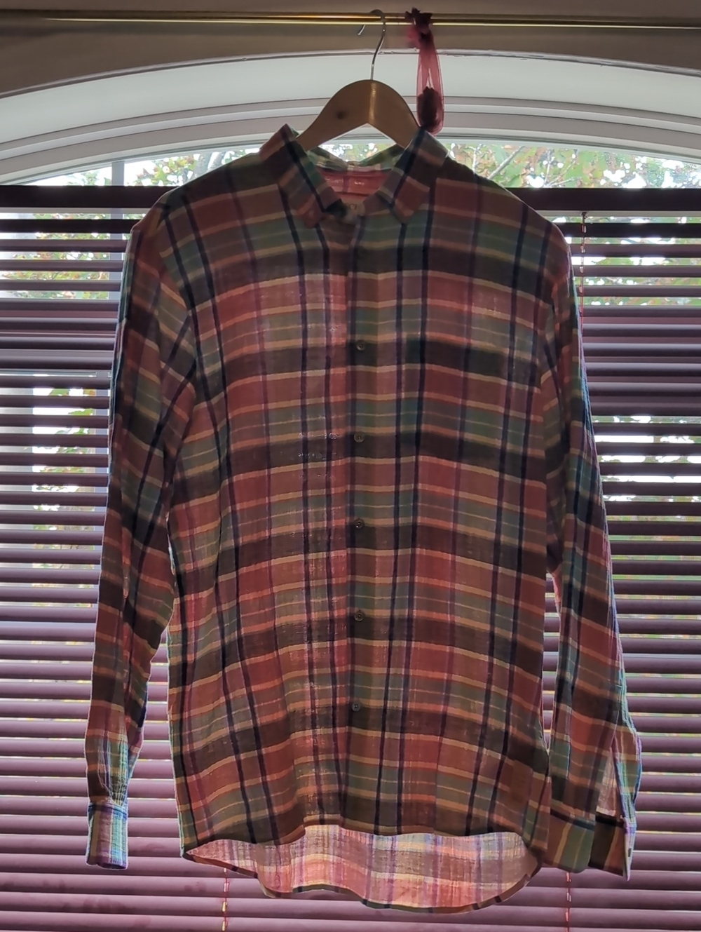 Scotch & Soda Plaid Button-Down Shirt in Red, Green, Blue Organic Cotton